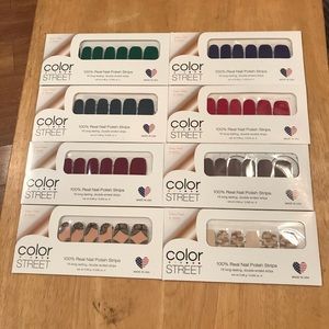 Color street 100% real nail polish strips.